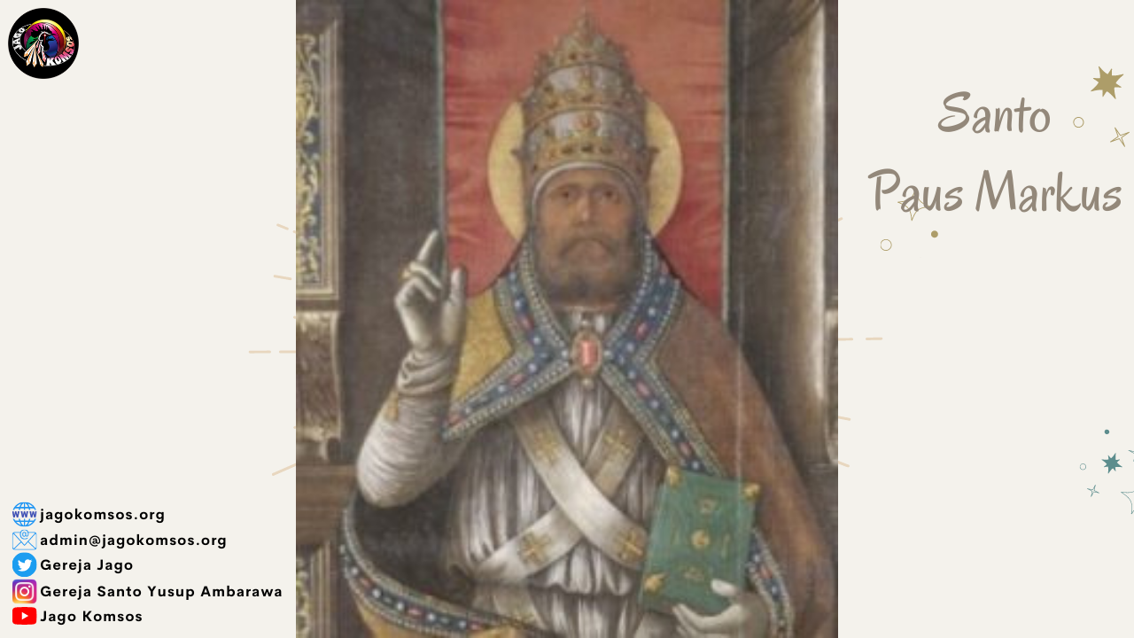 Santo Paus Markus - Gereja Santo Yusup Ambarawa